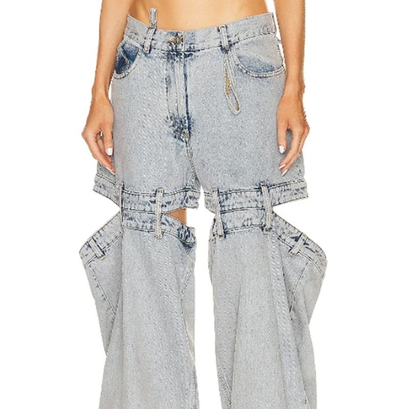 Women's segmented jeans